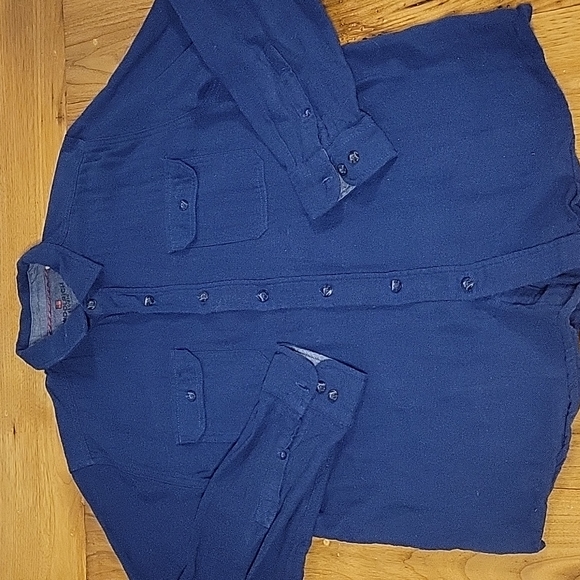 Woolrich Other - Woolrich men's L blue cotton flannel shirt